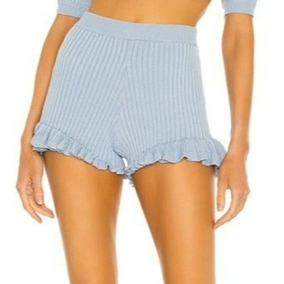 REVOLVE Pants - LPA Esther Short - Baby Blue